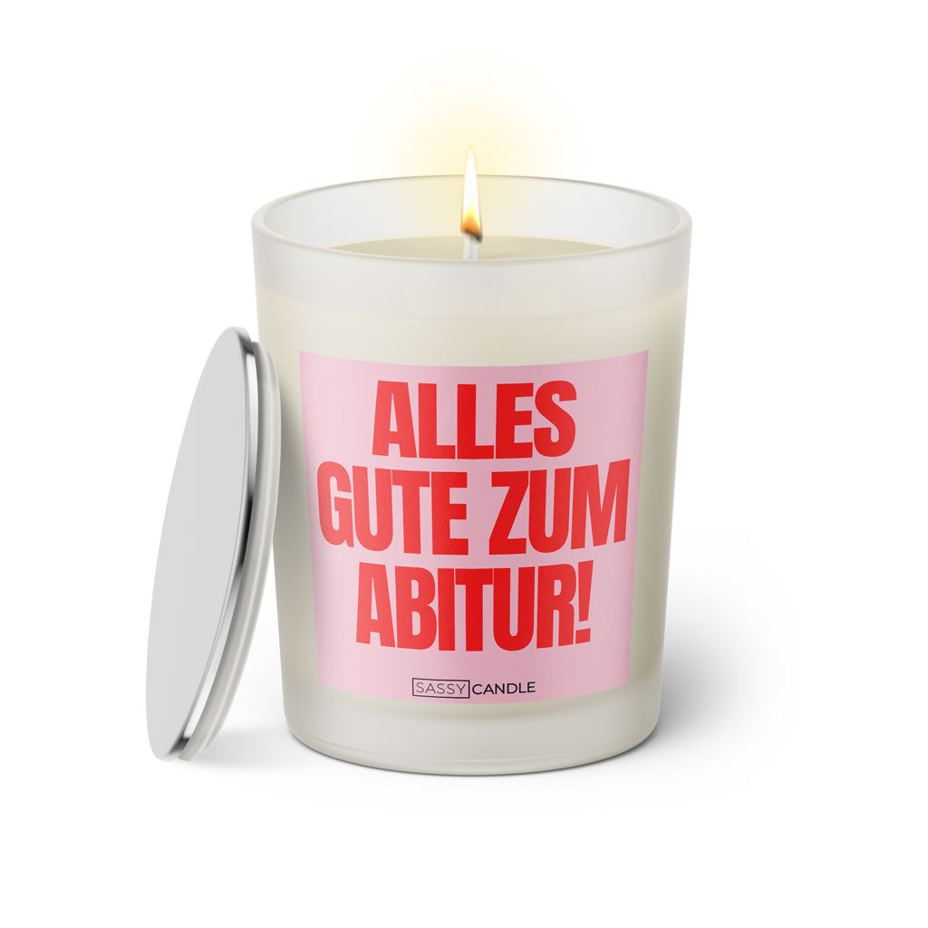Duftkerze mit Spruch | Alles Gute zum Abitur!