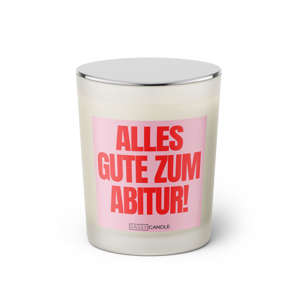 Duftkerze mit Spruch | Alles Gute zum Abitur!