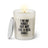 Duftkerze mit Spruch: I'm an adult, but not like a real adult. Farbe beige und schwarz von Sassy Candle.
