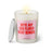 Duftkerze mit witzigen Spruch: Bitte auf den Fluren nicht rennen. Farbe rosa und pink von Sassy Candle.