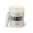 Duftkerze mit Spruch: Dance! Farbe beige und schwarz von Sassy Candle.