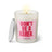 Duftkerze mit witzigem Spruch: Don’t be a Karen. Farbe rosa und pinke Schrift. Kerzenglas mit silbernem Deckel von SassyCandle.