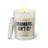 Duftkerze mit witzigen Spruch: Dramatic, isn't it? Farbe beige und schwarz von Sassy Candle.