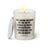 Duftkerze mit witzigen Spruch: Eine wahre Freundin ist wie ein BH: Schwer zu finden, unterstützend, erhebend und ganz nah am Herzen. Farbe beige und schwarz von Sassy Candle.