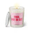 Duftkerze mit witzigem Spruch: Fuck, bist du alt. Farbe rosa und pinke Schrift. Kerzenglas mit silbernem Deckel von SassyCandle.