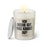 Duftkerze mit Spruch: Ich rieche gut. Was kannst du? Farbe beige und schwarz von Sassy Candle.