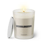 Duftkerze mit Spruch: Unschubladisierbar. Farbe beige und schwarz von Sassy Candle.