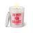 Duftkerze mit Spruch: Zu fett für Ballett. Farbe rosa und pink von Sassy Candle.